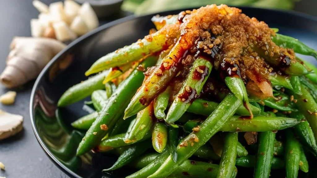 Caramelized Crack Green Beans Side Dish