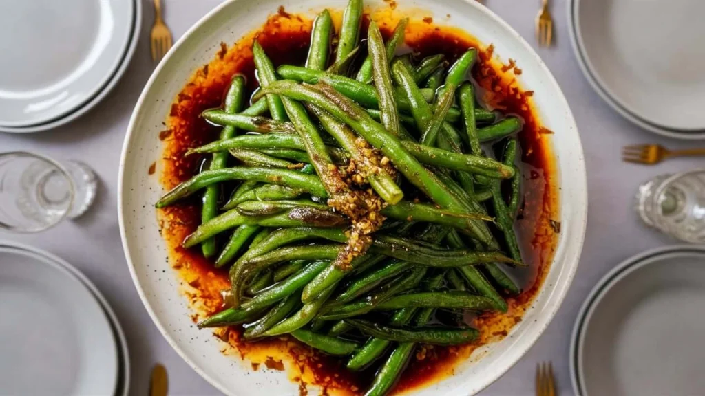 Sweet and Savory Crack Green Beans