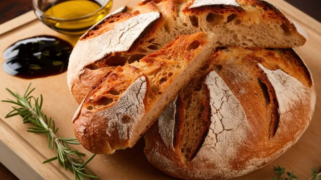 Handcrafted Artisan Italian Bread with Golden Crust