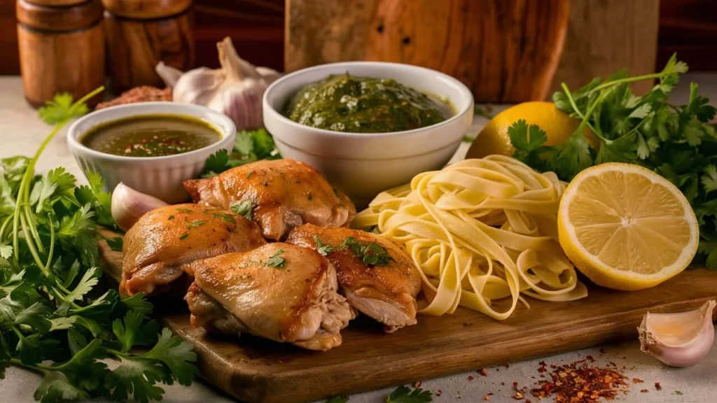 Ingredients for Chimichurri Chicken Thighs Pasta: Fresh and Flavorful Essentials