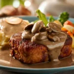 Delicious Salisbury Steak with Mushroom Gravy and Sides