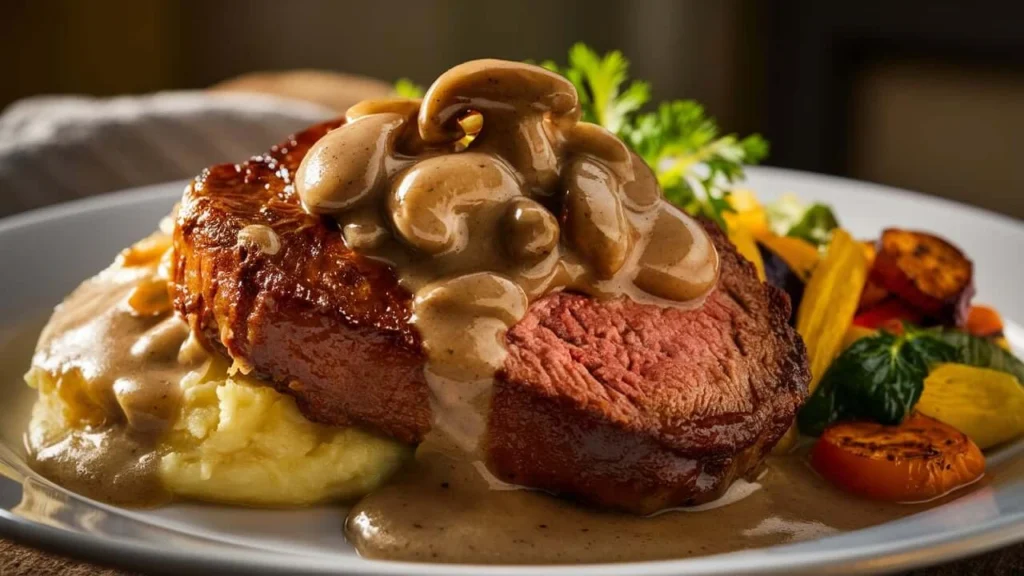 Classic Salisbury Steak with Mushroom Gravy